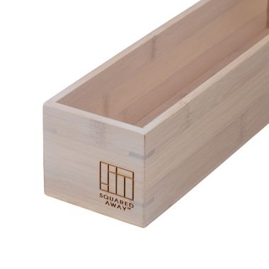 Squared Away&trade; 3-Inch x 12-Inch Drawer Organizer in Bamboo. View a larger version of this product image.