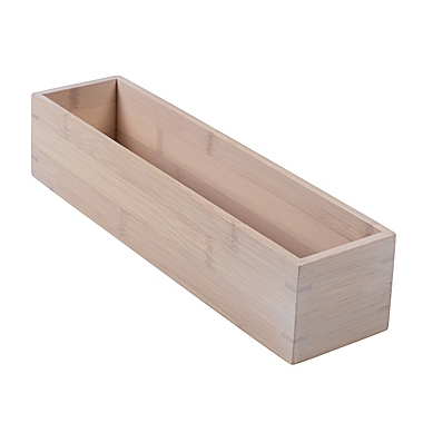 Squared Away&trade; 3-Inch x 12-Inch Drawer Organizer in Bamboo. View a larger version of this product image.
