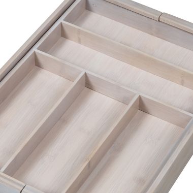 Squared Away&trade; 7-Compartment Expandable Flatware Organizer. View a larger version of this product image.