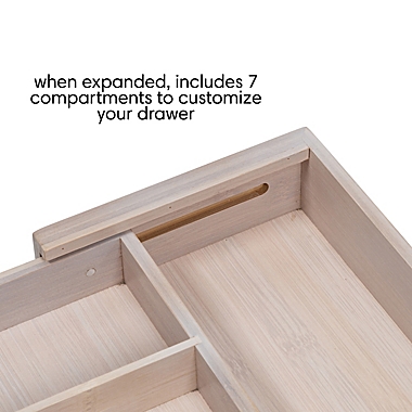 Squared Away&trade; 7-Compartment Expandable Flatware Organizer. View a larger version of this product image.