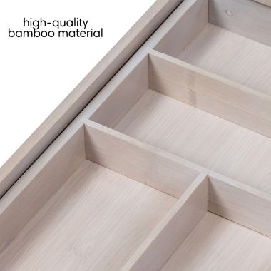 Squared Away&trade; 7-Compartment Expandable Flatware Organizer. View a larger version of this product image.