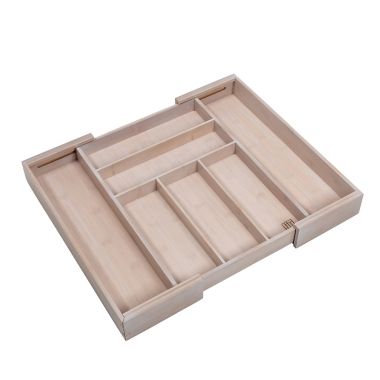 Squared Away&trade; 7-Compartment Expandable Flatware Organizer. View a larger version of this product image.