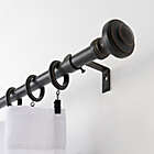 Alternate image 1 for Bee &amp; Willow&trade; Doorknob 28 to 48-Inch Window Curtain Rod Set in Weathered Black
