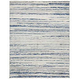 Kalaty Polaris 12' x 15' Hand-Knotted Wool Area Rug in Azure/White