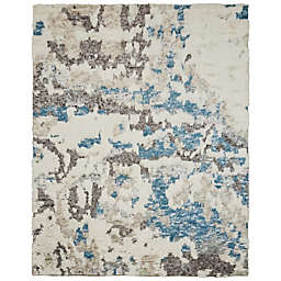 Kalaty Polaris 12' x 15' Hand-Knotted Wool Area Rug in Grey/Blue