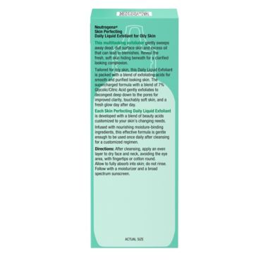 Neutrogena&reg; 4 fl. oz. Skin Perfecting Soothing &amp; Clairfying Daily Liquid Exfoliant. View a larger version of this product image.