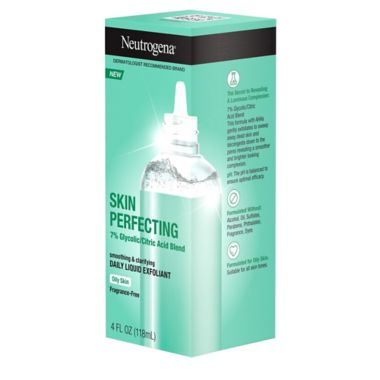 Neutrogena&reg; 4 fl. oz. Skin Perfecting Soothing &amp; Clairfying Daily Liquid Exfoliant. View a larger version of this product image.