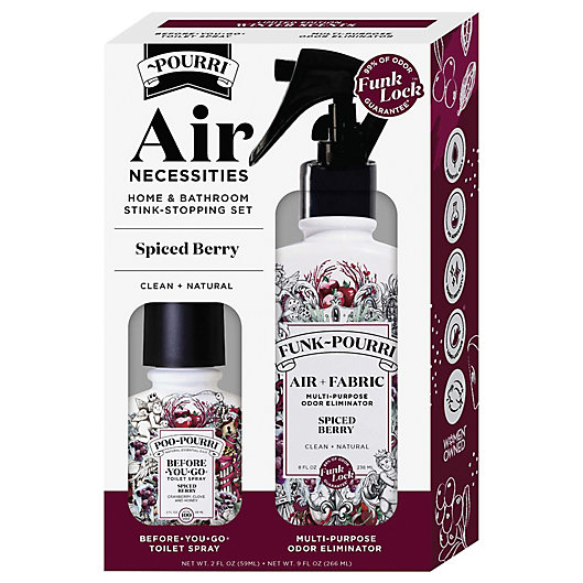 Alternate image 1 for Poo-Pourri® Air Necessities Home & Bathroom Stink-Stopping Set in Spiced Berry