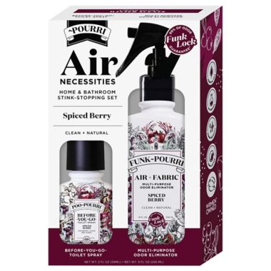 Poo-Pourri&reg; Air Necessities Home &amp; Bathroom Stink-Stopping Set in Spiced Berry. View a larger version of this product image.