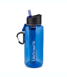 Botella de plástico con filtro de agua Lifestraw® Go color azul
