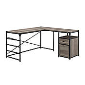 Forest Gate&trade; Industrial L-Shape Desk with Storage