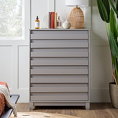 Forest Gate&trade; Modern 4-Drawer Tall Dresser in Grey. View a larger version of this product image.
