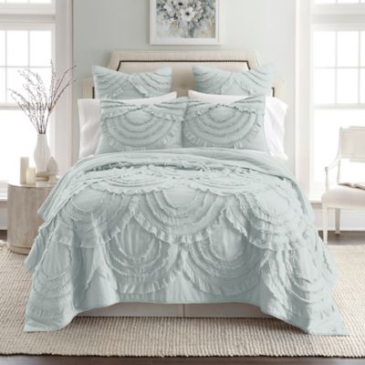 Levtex Home Allie Reversible King Quilt Set in Teal