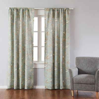 Levtex Home Layn 2-Pack Rod Pocket Window Curtain Panels in Teal
