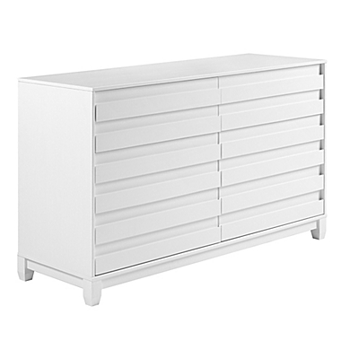 Forest Gate&trade; Contemporary 6-Drawer Dresser in White. View a larger version of this product image.