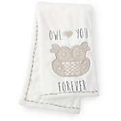 Levtex Baby&reg; Night Owl Plush Blanket in White