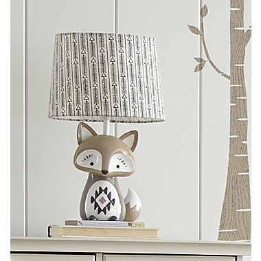Levtex Baby&reg; Bailey Lamp Base and Shade in Taupe/Grey. View a larger version of this product image.
