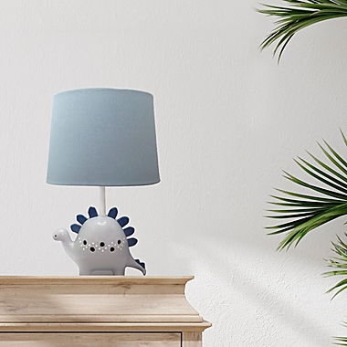 Levtex Baby&reg; Kipton Dino Lamp in Blue/Grey. View a larger version of this product image.