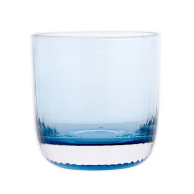 Studio 3B&trade; Optic Vertical On the Rocks Textured Glass in Blue