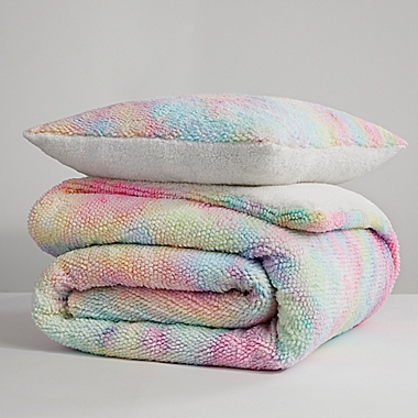 UGG&reg; Kelly Tie-Dye 2-Piece Twin/Twin XL Comforter Set in Rainbow. View a larger version of this product image.