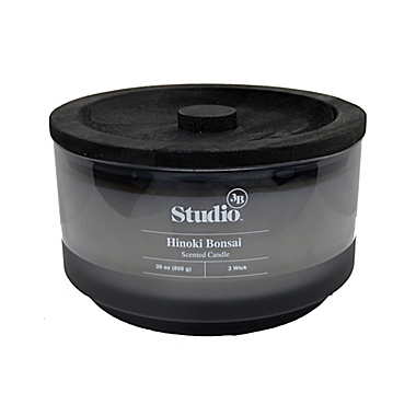 Studio 3B&trade; Hinoki Bonsai 3-Wick 30 oz. Glass Jar Candle. View a larger version of this product image.