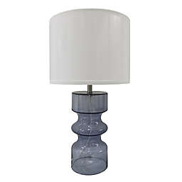 Everhome™ Cinched Glass Table Lamp with Linen Shade