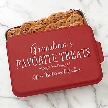 Recipe For a Special Grandma Personalized Cake Pan with Lid. View a larger version of this product image.