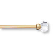 Simply Essential&trade; Bordeaux 18 to 36-Inch Adjustable Single Curtain Rod Set in Satin Gold