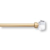 Simply Essential&trade; Bordeaux 72 to 120-Inch Adjustable Single Curtain Rod Set in Satin Gold