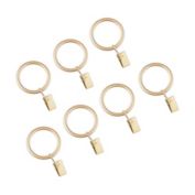 Simply Essential&trade; Clip Rings in Satin Gold (Set of 7)