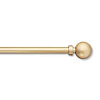 Alternate image 0 for Simply Essential&trade; Solid Ball 36 to 72-Inch Adjustable Single Curtain Rod Set in Satin Gold