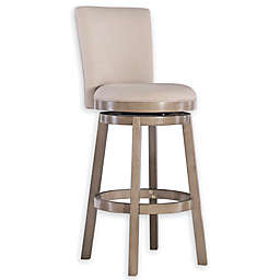 Powell Division Big & Tall Swivel Bar Stool in Taupe
