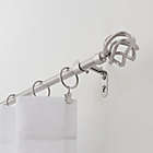 Alternate image 1 for Simply Essential&trade; Birdcage 36 to 72-Inch Adjustable Single Curtain Rod Set in Brushed Nickel