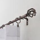 Alternate image 1 for Simply Essential&trade; Birdcage 36 to 72-Inch Adjustable Single Curtain Rod Set in Bronze