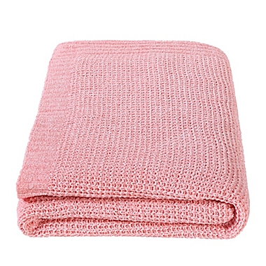 Simply Essential&trade; Oversized Solid Blanket in Coral Haze. View a larger version of this product image.