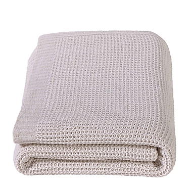 Simply Essential&trade; Oversized Solid Blanket in Sandshell. View a larger version of this product image.