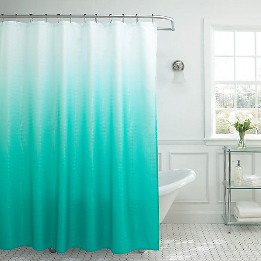 Alternate image 1 for Ombre Weave 70-Inch x 72-Inch Shower Curtain