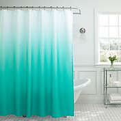 Ombre Weave Shower 70-Inch x 72-Inch Curtain in Turquoise