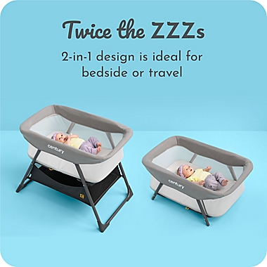 Century&trade; Snooze On&trade; 2-in-1 Bassinet in Metro. View a larger version of this product image.