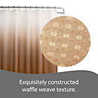 Alternate image 5 for Ombre Weave 70-Inch x 72-Inch Shower Curtain in Chocolate