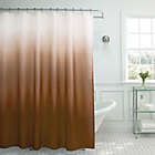 Alternate image 0 for Ombre Weave 70-Inch x 72-Inch Shower Curtain in Chocolate