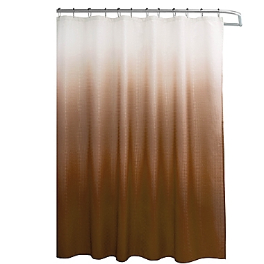 Ombre Weave 70-Inch x 72-Inch Shower Curtain in Chocolate. View a larger version of this product image.