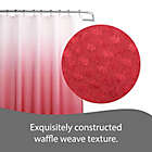Alternate image 5 for Ombre Weave 70-Inch x 72-Inch Shower Curtain in Barn Red