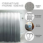 Alternate image 4 for Ombre Weave 70-Inch x 72-Inch Shower Curtain in Dark Grey