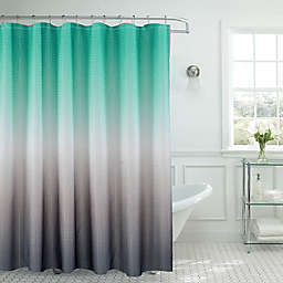 Ombre Waffle Shower Curtain