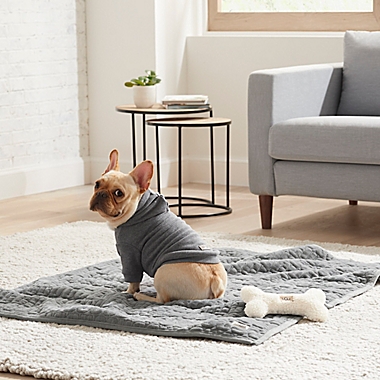 UGG&reg; Cody Small Dog Hoodie in Grey. View a larger version of this product image.