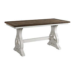 Intercon Furniture Drake Counter Table in White/Oak