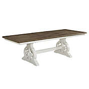 Intercon Furniture Drake Dining Table in White/Oak