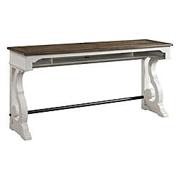 Intercon Furniture Drake Sofa Bar Table in White/Oak