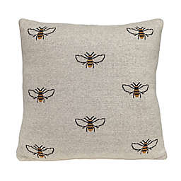 Buzzing Bee Square Throw Pillow